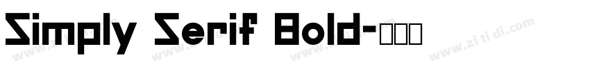 Simply Serif Bold字体转换 Simply Serif Bold字体转换